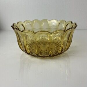 Vintage Anchor Hocking Honey Gold Amber Fairfield Salad Bowl